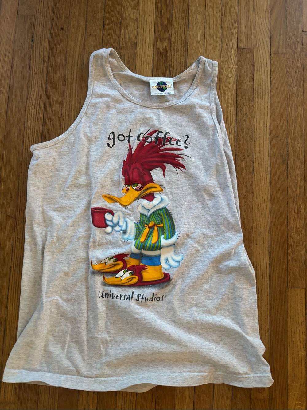Vintage 90’s Woody Woodpecker Universal Studio Got Coffee? LG